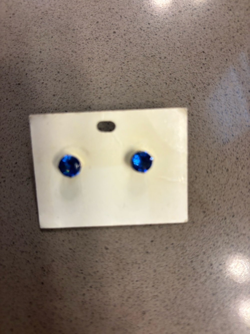 Classic Blue Crystal Stud Earrings - Women Jewelry